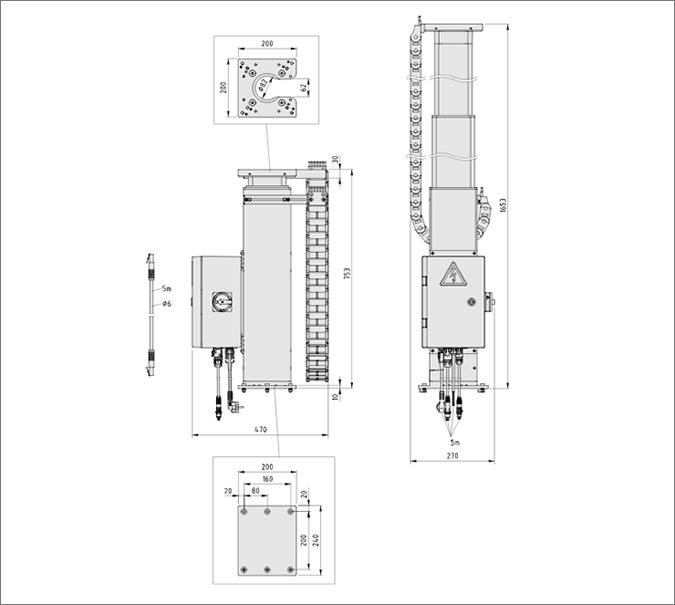 Lifting Column TCP/IP 24V